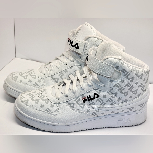 Fila Mens A High Stealth Stars 1BM01763-125 White Casual Shoes Sneakers Size 11 - Picture 1 of 14
